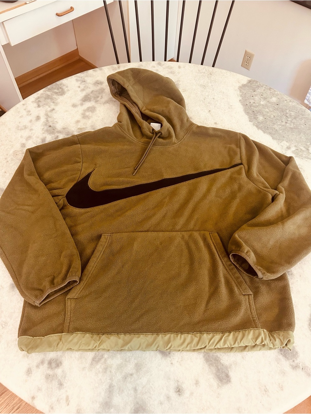 Men's Nike Swoosh Fleece Hooded Sweatshirt Size Large